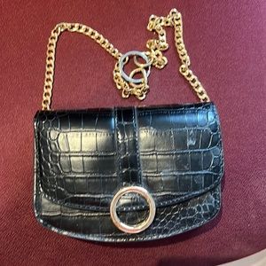 Small shoulder purse black
